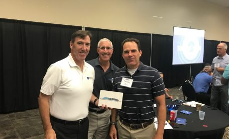 Tony_Regan and Marc Stern with Mike Schube, Winner of iPad Giveaway